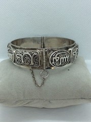 1900-1950 Tunisa 925 Silver Bracelet North Africa French HALLMARK