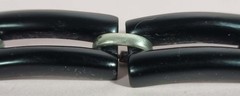 Mid Century Modern Sterling Silver And Black Lucite Bracelet MR M 925 19.5cm