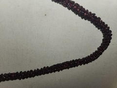 Vintage 1960s Almandine Garnet Microbeaded Cluster Strand Necklace 24in