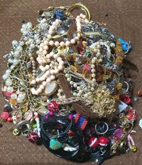 7 Pounds Mixed Jewelry Vintage & Modern Some Signed for Crafting & Repurpose