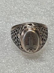 Vintage Silver 875 Ring Soviet Vintag1980 Olympics Moscow size 8,75. 18,75 mm.