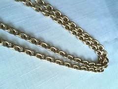 Vintage Gold Tone Necklace 52 Inches, Made in Western Germany. As Pictured -VM43
