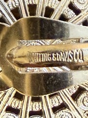 Vintage 1950 -1970’s Whiting And Davis Silver Tone Clip On Earrings