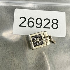 Vintage Snowflake Box Pendant Prayer Wish Charm Silver Tone Opens