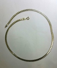 Sterling Silver Italy Necklace 5mm Fancy Snake Link 20” Long