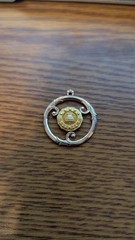 Rare Vintage 10K Gold Filled Bell System Telephone System Five Star Pendant