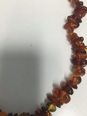 Antique Butterscotch Egg Yolk Baltic Amber Necklace with inclusions 81g