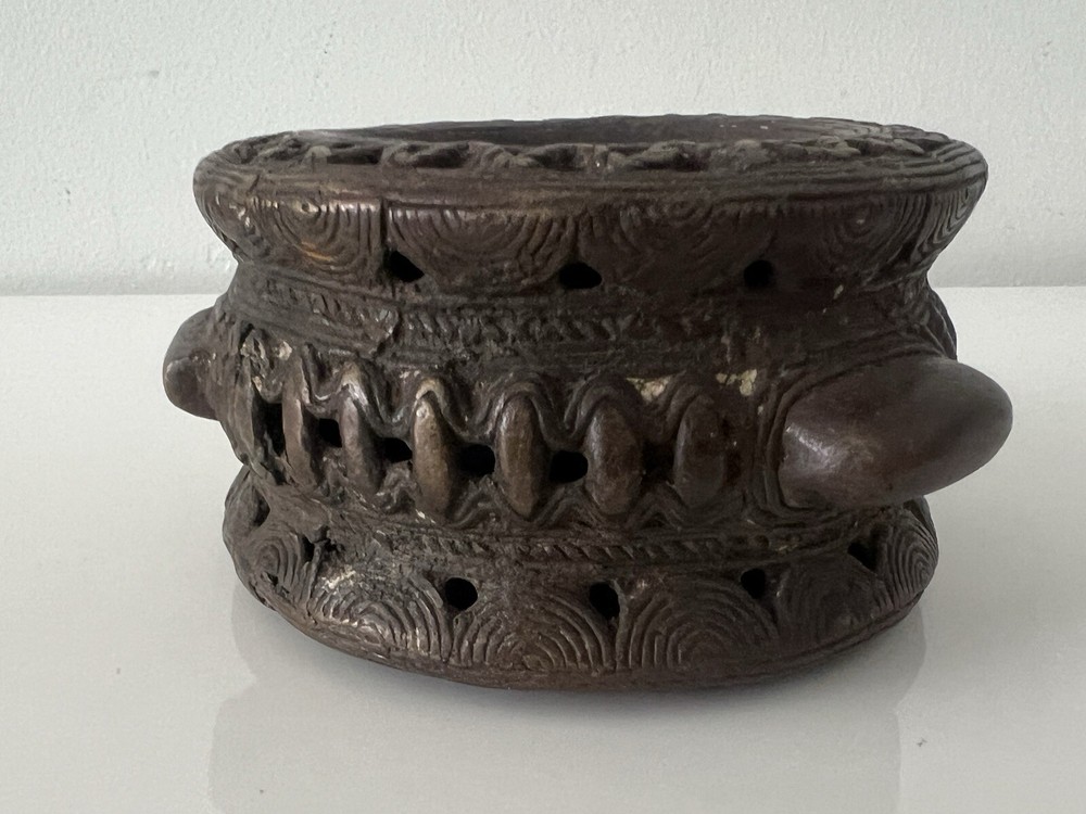 Antique Bronze African Currency Slave Bangle Bracelet