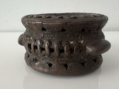 Antique Bronze African Currency Slave Bangle Bracelet