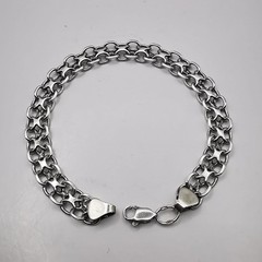 Vintage 925 Sterling Silver Bracelet – Handmade Signed Elegant Jewelry 11.25g