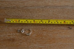 Vtg 925 Sterling Silver Jewelry Lot: 1987 Avon Ring, IBB chain, Heart Locket, S