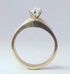 Vintage 14k Yellow Gold 9 Stone Diamond .66ctw Wedding Set Lady’s Ring Size 4.5