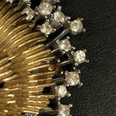 Lot Of 5 Vintage Brooches, Four With Missing Rhinestones & One With Broken Clasp