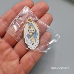 VTG NEW Precious Moments Blessed Art Thou Among Women Pendant 1.75″ x 1″, Rare
