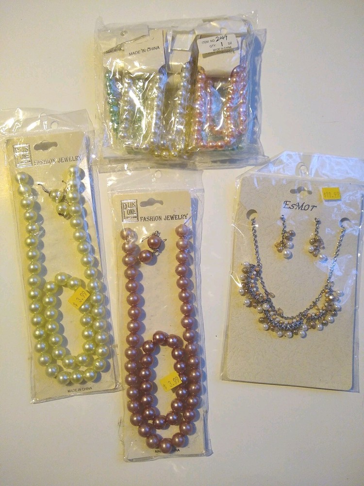 Dead Stock Costume jewelry lot, 1990s- 2000s Necklaces, Bracelets