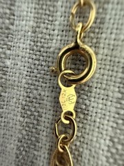 12k Gold Filled Filigree Scroll Station Necklace Chain 18 inch beautiful dainty