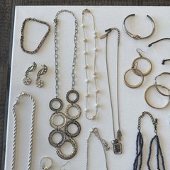 Estate Vintage Wearable Jewelry Lot Necklaces Bracelets rings Earrings Used