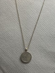 48. Yellow 925 Sterling Anna Beck Dot Disc Pendant Necklace 12.9g, 30″