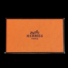 Hermes VTG Rabbit Motif Enamel Clip₋On Earrings Glod/Beige Cloisonne w/Box Used