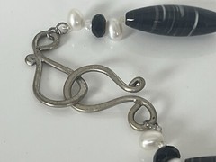Vintage Suliemani Eyes Agate Beautiful Beaded Necklace Pearl