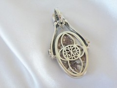 Huge Sterling Silver 925 White Horse Cable Joya Judy Crowell Enhancer Pendant