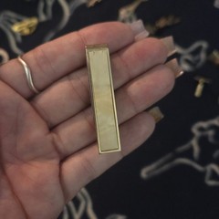 Vintage 1960s 1/20 12K Gold Filled Mother of Pearl Cufflink Tie Bar Set Mens MOP