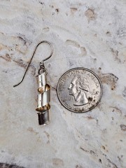 Modern Sterling Sculptural MCM Dangle Earrings Everyday Wear Earrings