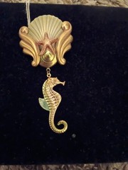 Women’s Handmade Custom Brass And Copper Seahorse Brooch