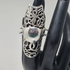 Armor Ring Artisinal Renaissance Medieval Viking Goth Gothic Punk Size 8