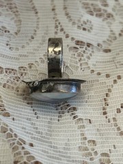 Vintage Mabe Pearl Ring~Marked VB~Volmer Bahner~Sterling ~Size 7.75