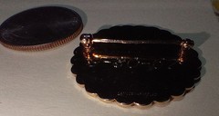 Vintage LaMode Karate Clad Initials BWE Brooch Pin