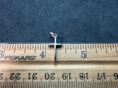 0.68g Vintage Sterling Silver 925 Cross Pendant Religious Minimalist Charm