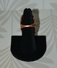 Vintage 70s-80s Mil Cabochon Art Deco Ring