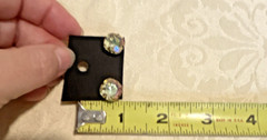 Vintage Mid-Century Aurora Borealis Earring Lot – Set of 2 Pairs: 1 Clip, 1 Stud