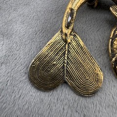 Vintage Alva Museum Replicas Fish Necklace Gold Tone 24”