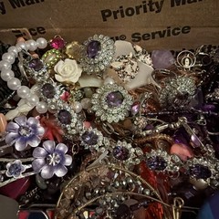Vintage to Now Jewelry Lot, All Wearable Untested. No Broken. Box C3