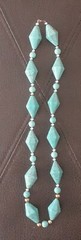 Vintage JTV Heavy Blue Howlite Gemstone Beaded 24” Necklace