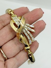 Trifari Meteor Demi Parure Bracelet Clip Earrings Alfred Philippe Book Piece