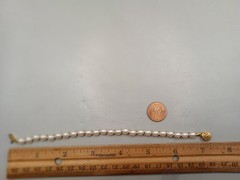 Vtg Faux Pearl Bracelet 7″