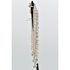 Vintage Crystal Climber Waterfall Earrings Drip Tassel Dangle Chandelier Y2K 9C