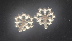B. David Blue Aurora Borealis Marquise Rhinestone Clip Earrings & Necklace 20″