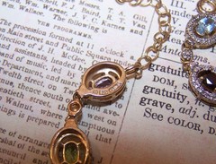 ROSS SIMONS Vintage 18″ Sterling Silver 10CT TW Gemstone Station Necklace