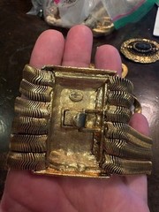 Les Bernard snake chain Necklace Struscan style split clasp