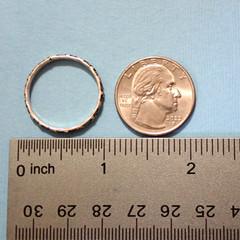 3 Bands Stone Bark Silpada Indent Thin Design Rings Sizes 11.25 & 11.5 Silver