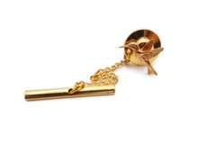 Vintage 14k Rose Gold Hummingbird Pin