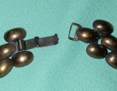 Vintage SIGNED La Roco COPPER Modernist Necklace Choker Earrings SET Estate