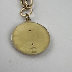 Wilhelmina Garcia 24″ Necklace Ying Yang 18kt Gold Plate Over 925 Silver WG