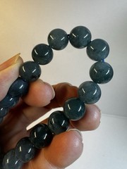Natural A-Grade Jade ice blue water jadeite beads bracelet 10mm stretch new