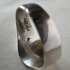 Vintage Taxco 3 Eagle Sterling Silver MCM Sun Signet Ring 925 JLF Sz 11.25