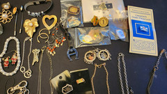 Lot #44 of random estate sale jewelry, Earrings, Necklaces, bracelets, more